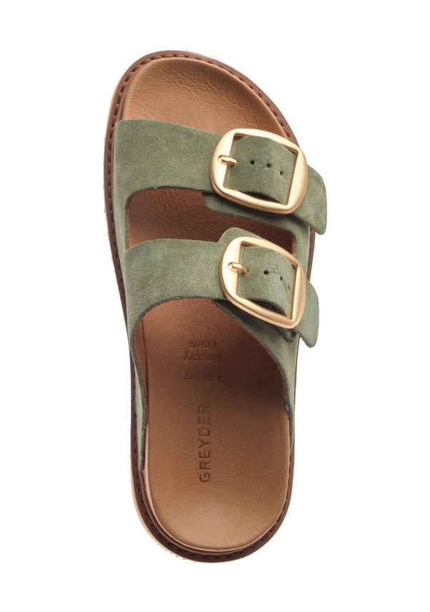 Resim Greyder 59054 Yeşil Süet Hakiki Deri Kadın Terlik -811 Yeşil 