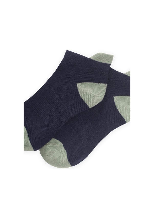 Resim Cigit Zemini Ve Burnu Toprak Rekli Çocuk Patik Çorap 5-12- Lacivert-çağla Laci 