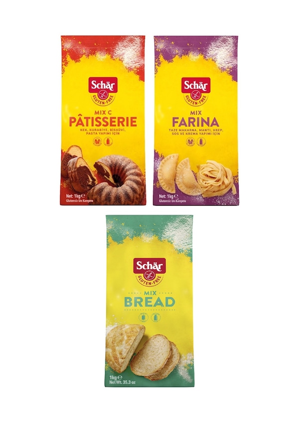 Schar Mix C Patisserie Glutensiz Un 1 KG + Schar Farina Glutensiz Un 1 ...