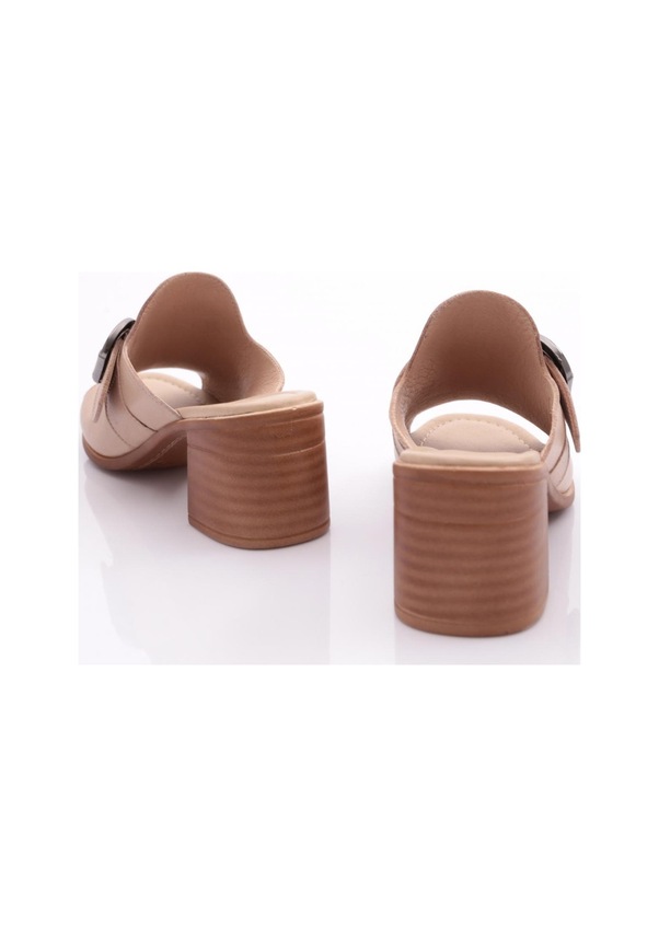 Resim Dgn 2050 Kadin Topuklu Terlik 2050-2497-R0152 Bej 