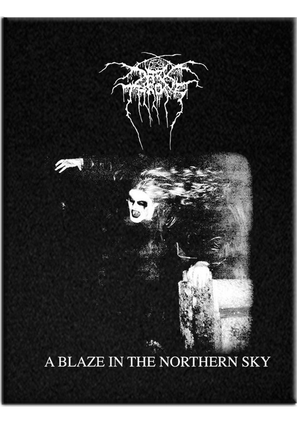 Resim Dark Throne A Blaze In The Northern Sky Albüm Arma Sırt Peç Back Patch Yama Çok Renkli 