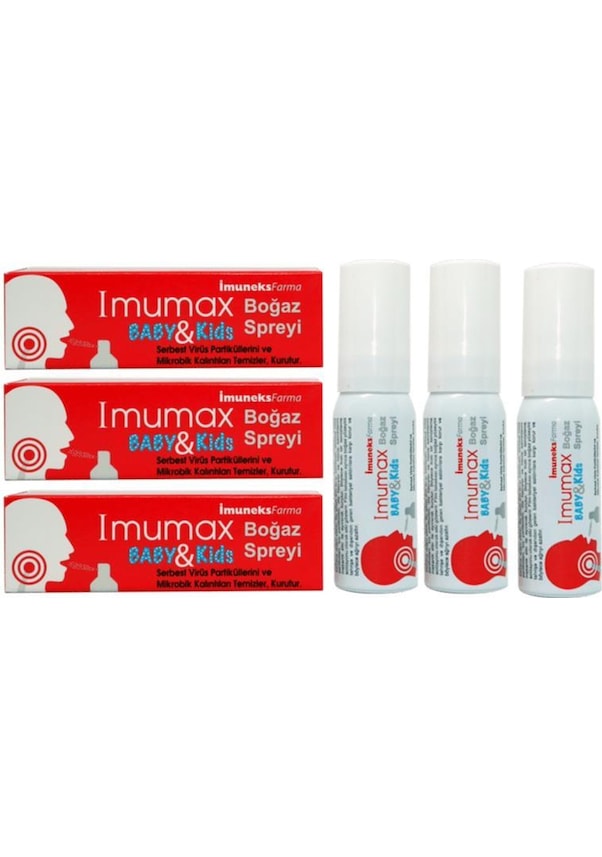 İmumax Baby Kids Boğaz Spreyi 20 ml 3 Adet Fiyatları ve Özellikleri