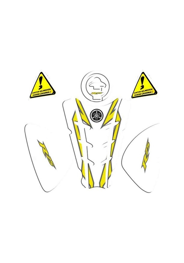 Yamaha Yzf-R25 3Lü Set Tank Pad Depo Pad Yan Pad Sarı - Beyaz Fiyatları ...