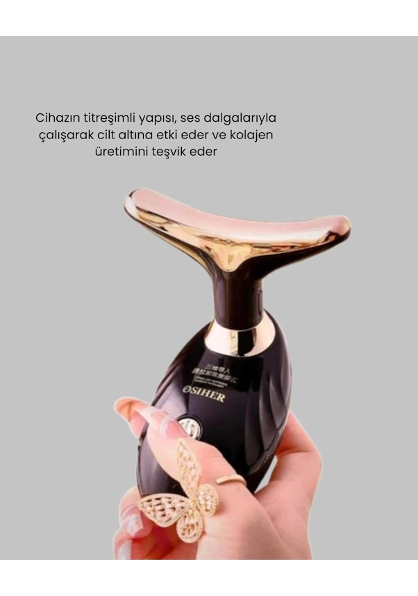 Resim Yüz - 946 - Ve Boyun İçin Cilt Sıkılaştırma Ve Kolajen Artırıcı - Kmrsfres - Bakım Cihazı Düz Renkli 