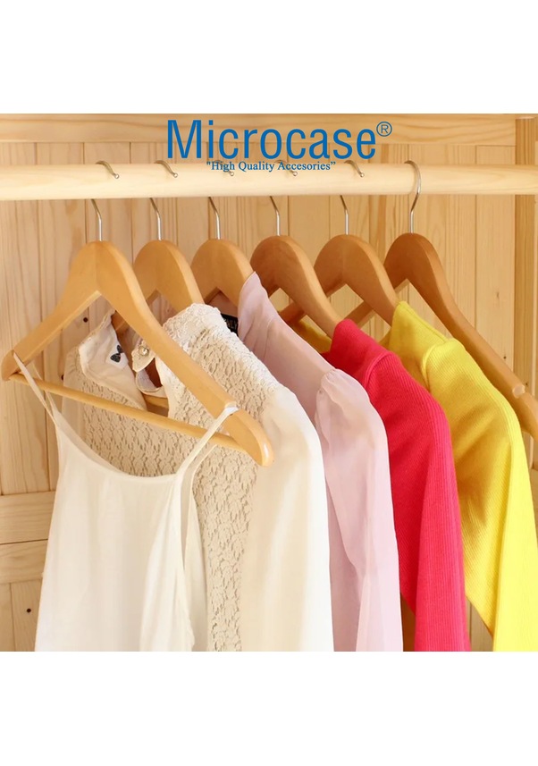 Resim Ahşapgörünümlüplastik Elbise Askısı A Kalite 20 Adet Al4494 Kahve 