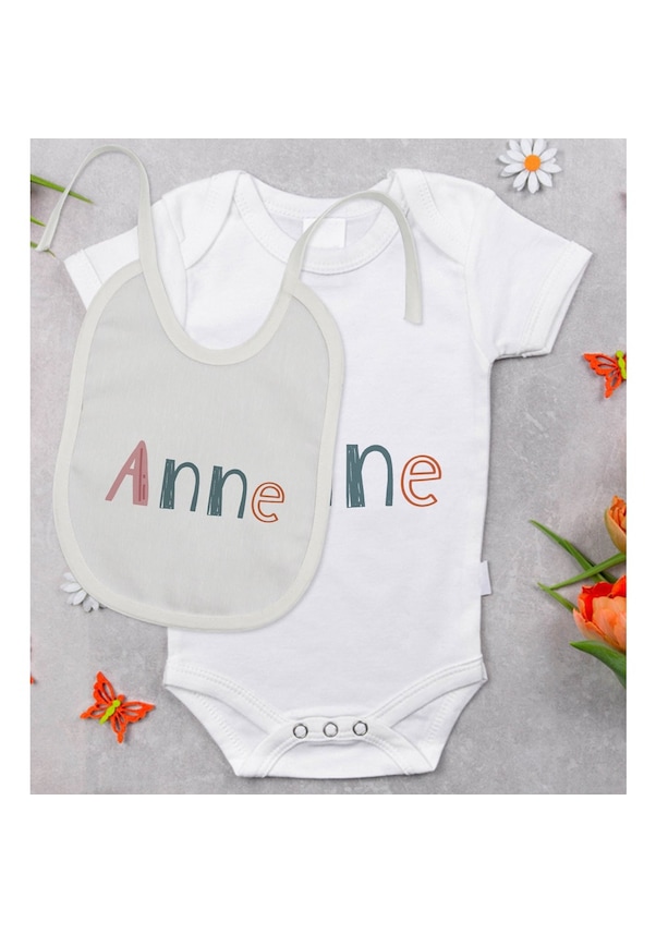 Bitmeyenkartus Bk Kids Anne Tasarımlı Bebek Body Zıbın Ve Mama Önlüğü Hediye Set (548582544) Bitmeyenkartus Bk Kids Anne Tasarımlı Bebek Body Zıbın Ve Mama Önlüğü Hediye Set (548582544)