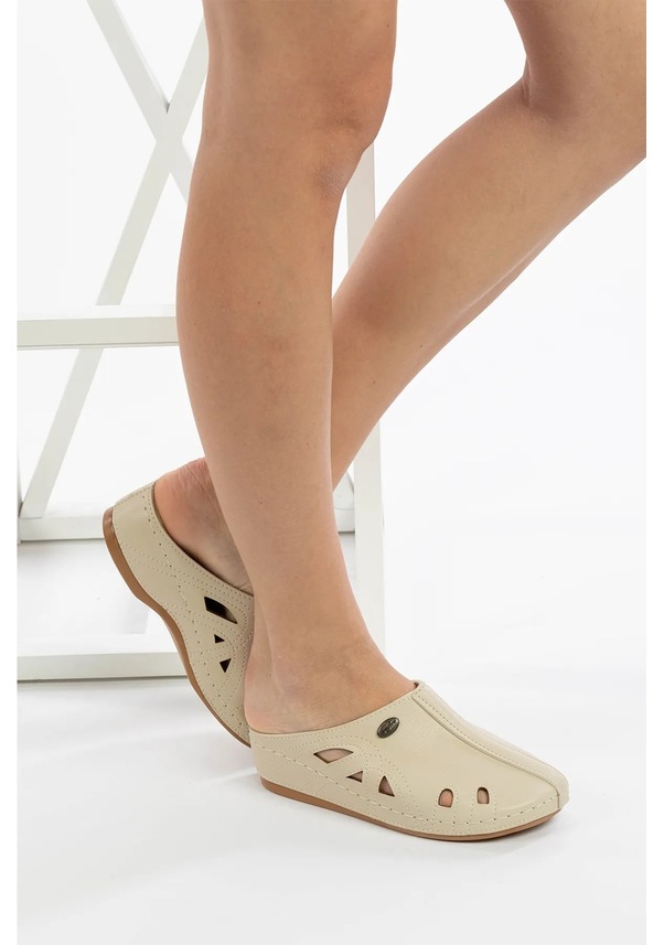 Resim Roy Jones 1801 Ortopedik Sabo Aşçı Medikal Plaj Kadın Terlik 167800000336 14 Bej Bej 