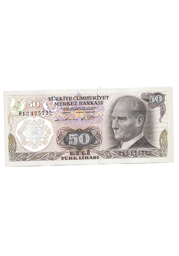 50 Lira 6.Emisyon 1.Tertip H12 175732 (wb0234)