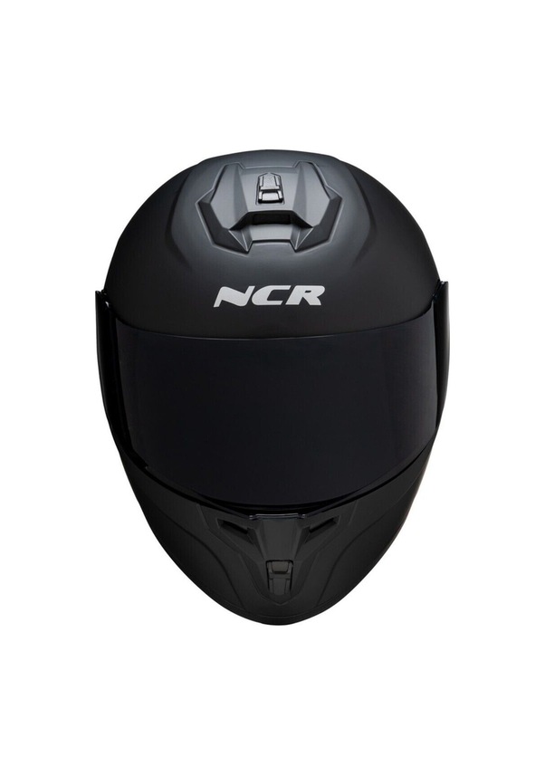 Resim NCR Rapid Mat Siyah Aynalı Cam Kapalı Tam Yüz Kask Ece Belgeli Hafif Tasarım ve Nefes Alabilir Astar 