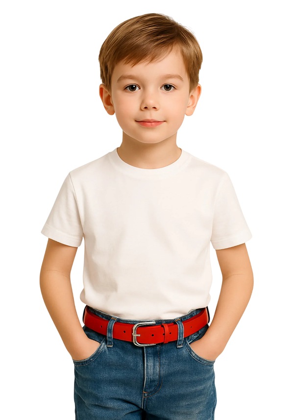 Resim Çocuk Kemer 4'lü Deri Kot Ve Kumaş Pantolon Çok Renkli 