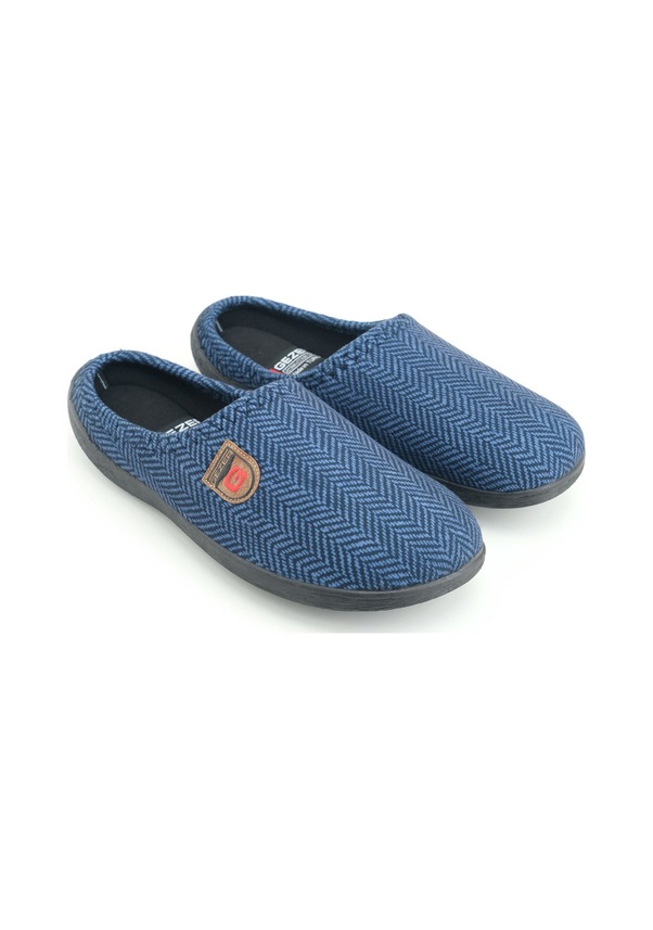 Resim Gezer Erkek Kışlık Rahat Taban Ev Bahçe Terlik Lacivert 