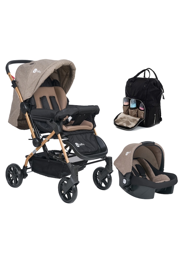 4 Baby Olimpos Travel Sistem Bebek Arabası + Puset + Termal Çanta