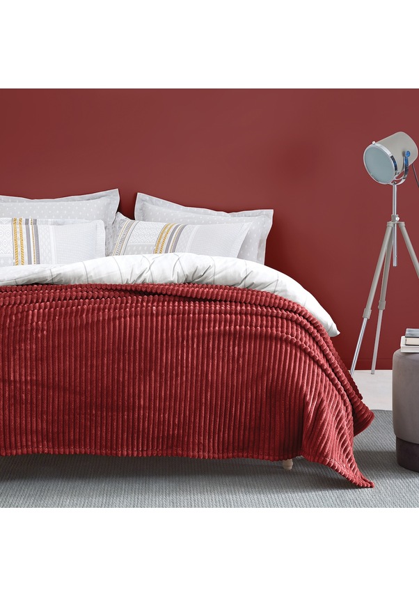 Yataş Bedding Holly Wellsoft Battaniye (Tek Kişilik) - Kiremit