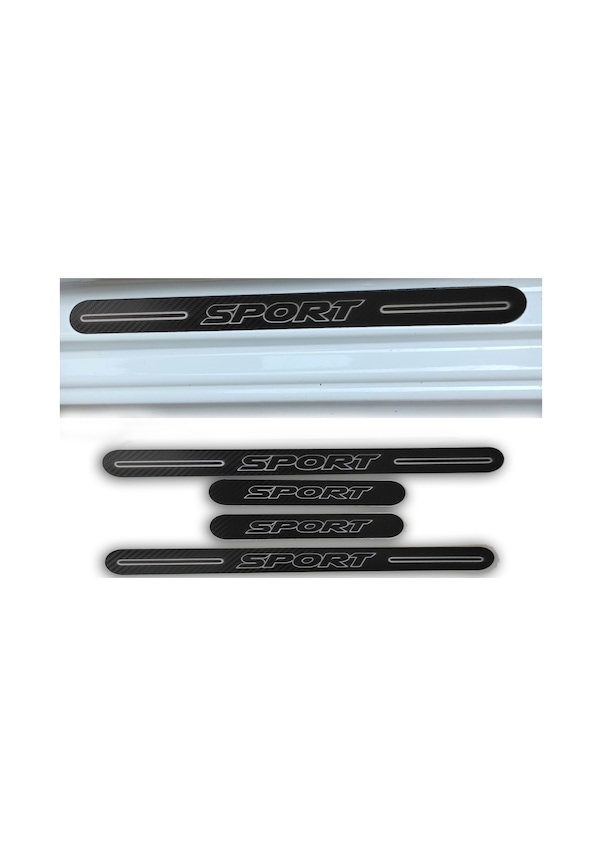 Resim Sport Yazılı Üniversal Carbon Kapı Eşiği + F1 Kulakçık (551153622) 
