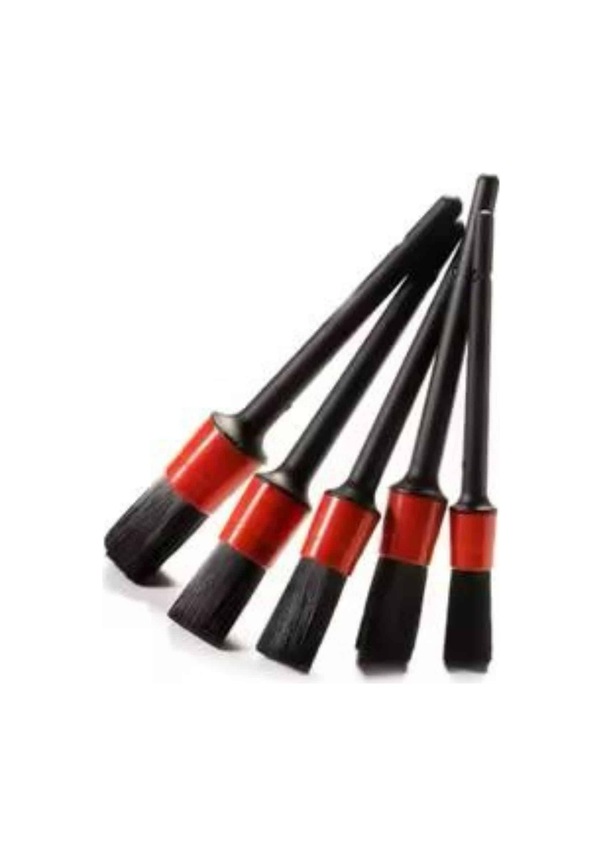 Resim Ucuztekno 5 Adet Oto Detaylı Temizleyici Araç İçi Temizlik Fırça Seti Koltuk Döşeme Kapı Toz Alma Fırçası 