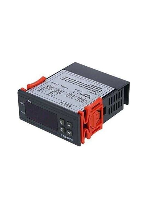 QWORK® Digitales LED-Temperaturreglermodul DC 12V 120W – Thermostat Für Heizen & Kühlen Mit Edelstahlsonde (1 M)