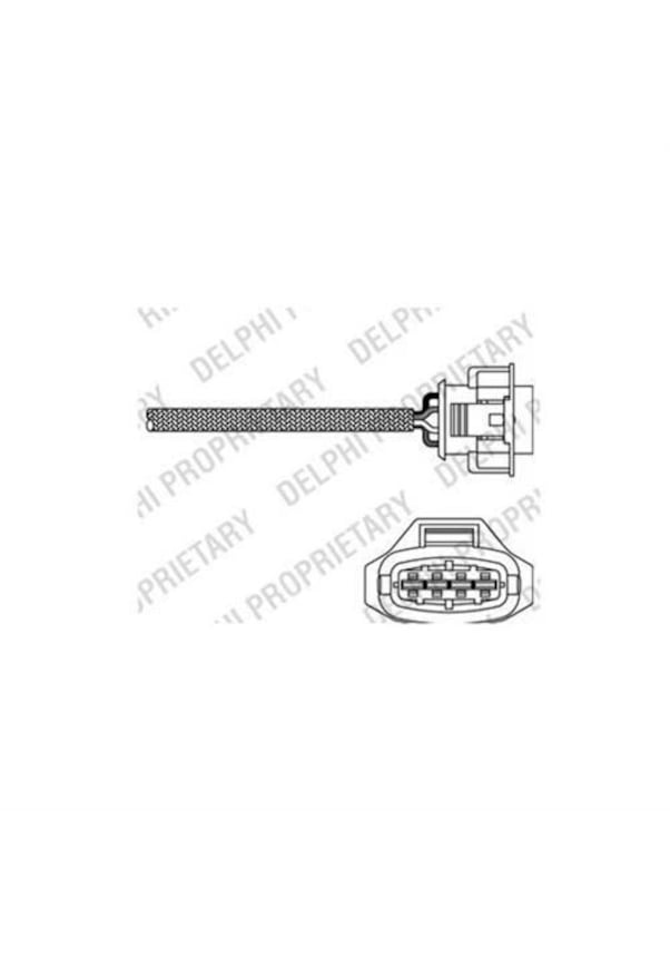 DELPHI ES10797-12B1 Sonde lambda pour RENAULT CLIO II (BB0/1/2, CB0/1/2) devant DELPHI ES10797-12B1 Sonde lambda pour RENAULT CLIO II (BB0/1/2, CB0/1/2) devant