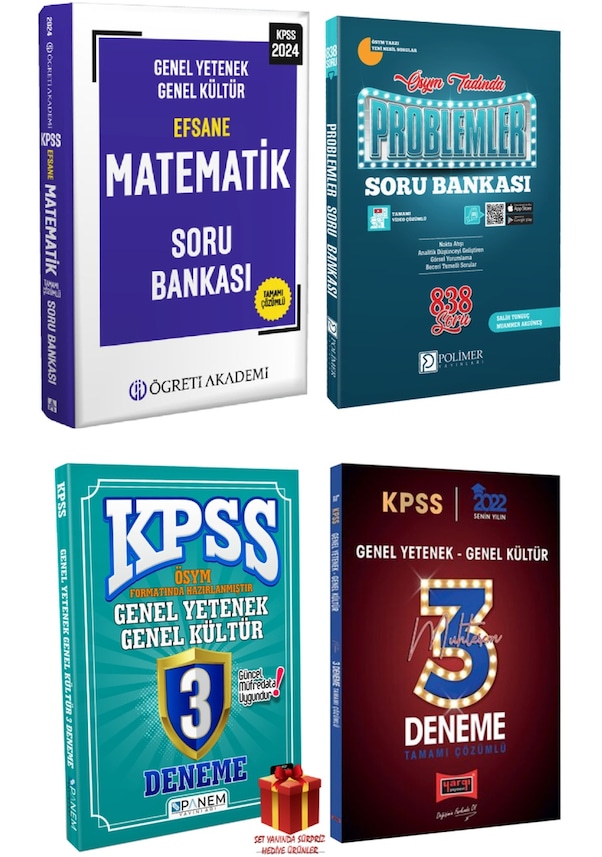 2024 Kpss Öğreti Akademi Matematik Soru Bankası+problemler Soru B+gygk ...