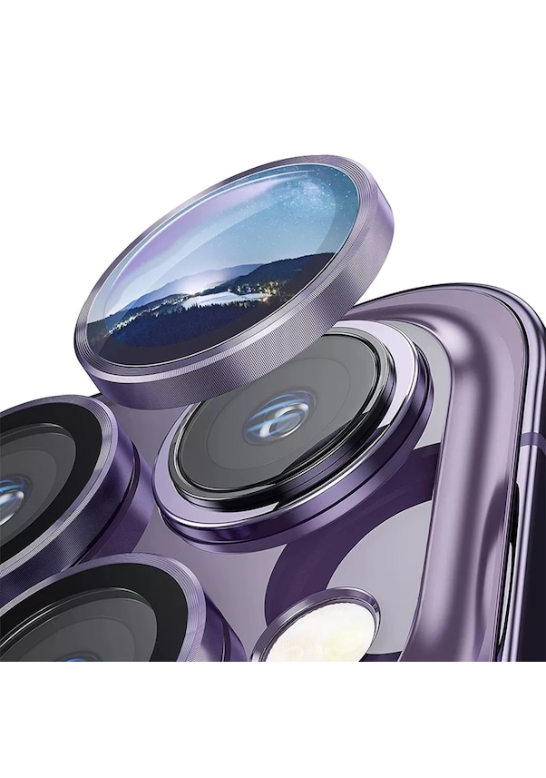 Iphone 14 Pro / 14 Pro Max Uyumlu Metal Halka Set Lens Koruyucu 559226843