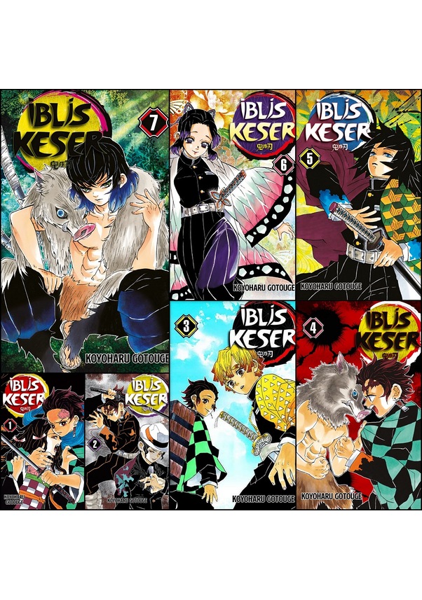 Blis Keser Demon Slayer Cilt Kitap Manga Set