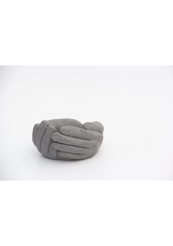 Resim Avuç Saksı 3 Adet - El Yapımı Beton Saksı Özel Tasarım 