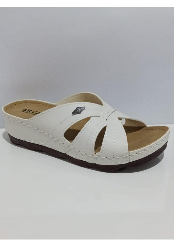 Resim Aryan 37-953 Anatomic Kadın Dolgu Topuk Terlik Kırmızı 