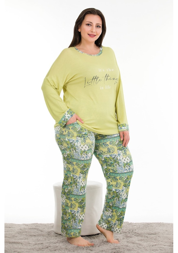 Kadın Büyük Beden Pijama Takımı Tasarımları