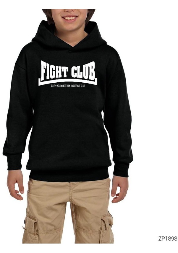 Fight Club Rule 1 Siyah Çocuk Kapşonlu Sweatshirt Fiyatları ve Özellikleri