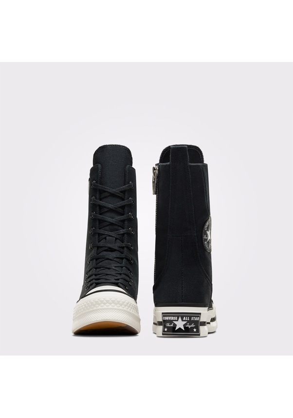 Resim Converse Chuck 70 Plus Unisex Siyah Platform Sneaker Düz A10361c Siyah 