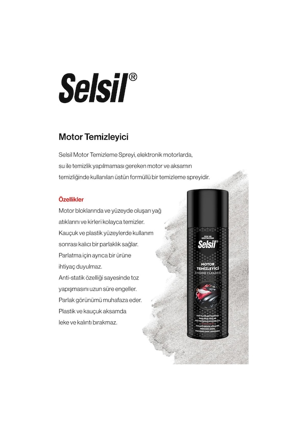 Resim Selsil Motor Temizleyici Parlatıcı, 500 Ml 7 Al 6 Öde Ve Rosie Pamuk 1 adet 