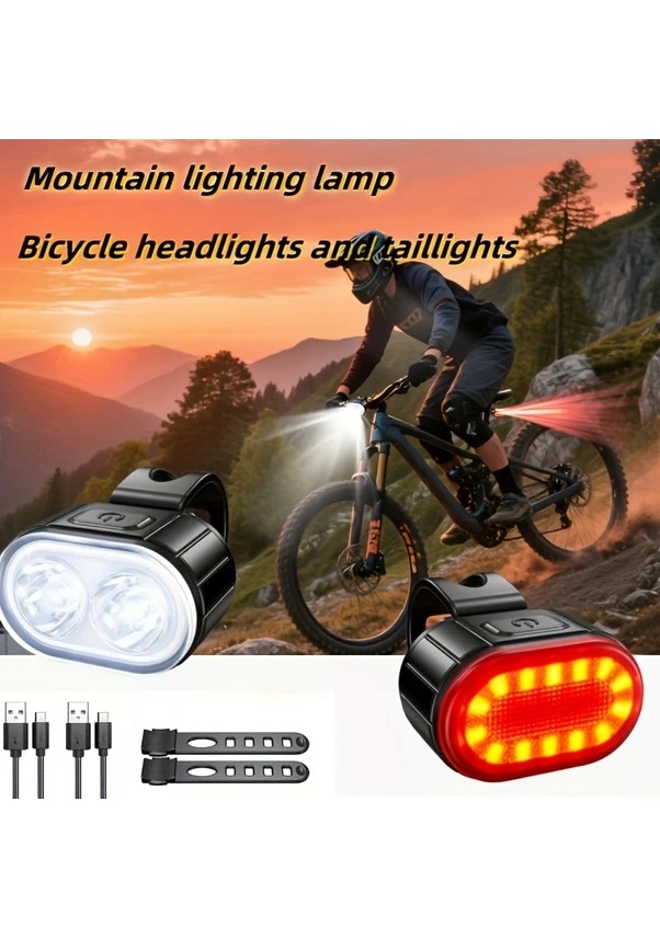 Resim Chuangyinshop Outdoor Flash 2li Set Parlak Rv Far Tesisati Acil Durum Bisiklet Lambasi 