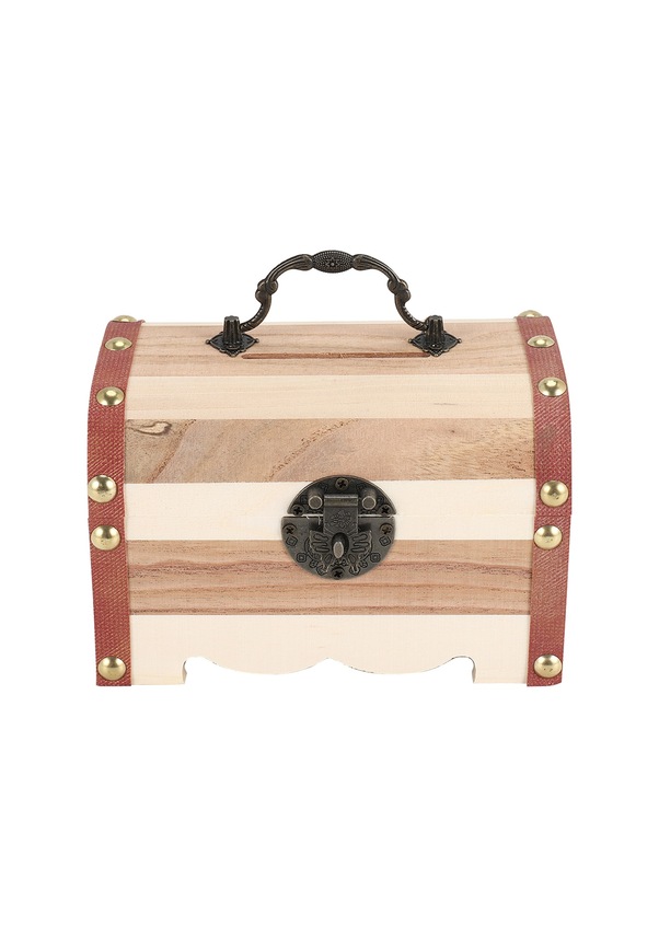 Resim 1 Adet Kilit Ahşap Oyma El Yapımı Madeni Para Saklama Kutusu Yüksek Kalite 