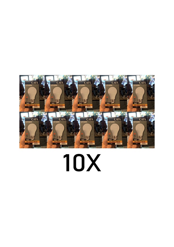 Cata Ct-4266g Led Ampül 10 Adet 12w Günışığı E27 Duy Fiyatları ve ...