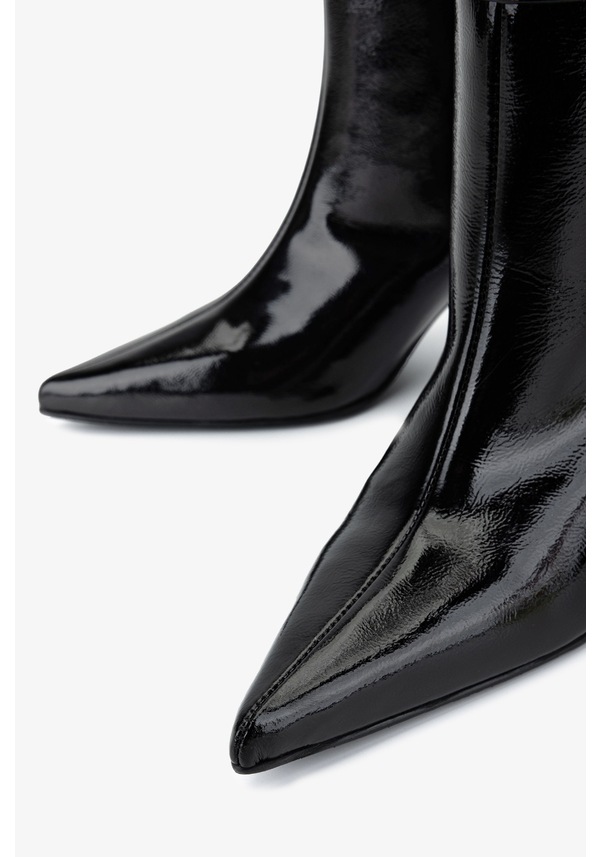 Resim Valmenti Kadın Hakiki Deri Siyah Klasik Çizme 1135 0515 Bn Czm Sk25-26 Sıyah Krs Rugan Siyah 