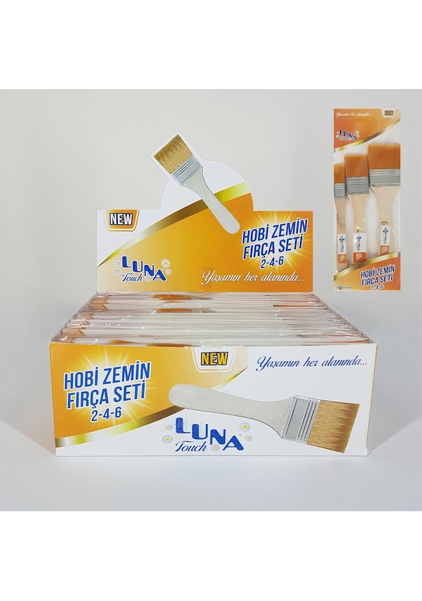 Luna Hobi Zemin Fırça Seti No 2-4-6 N11.1425