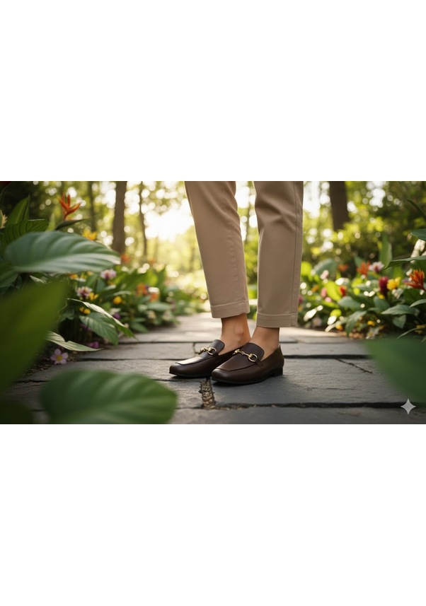 Resim Kindep Kırcalı İçi Dışı Hakiki Deri Günlük Kadın Ayakkabı Kahve Kahve 