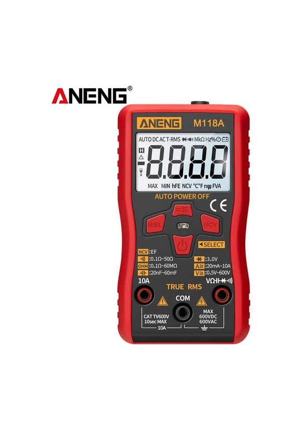 Jms Aneng M118a 6000 Sayım Otomatik Yüksek Doğruluk Trms Gerilim Akım ...