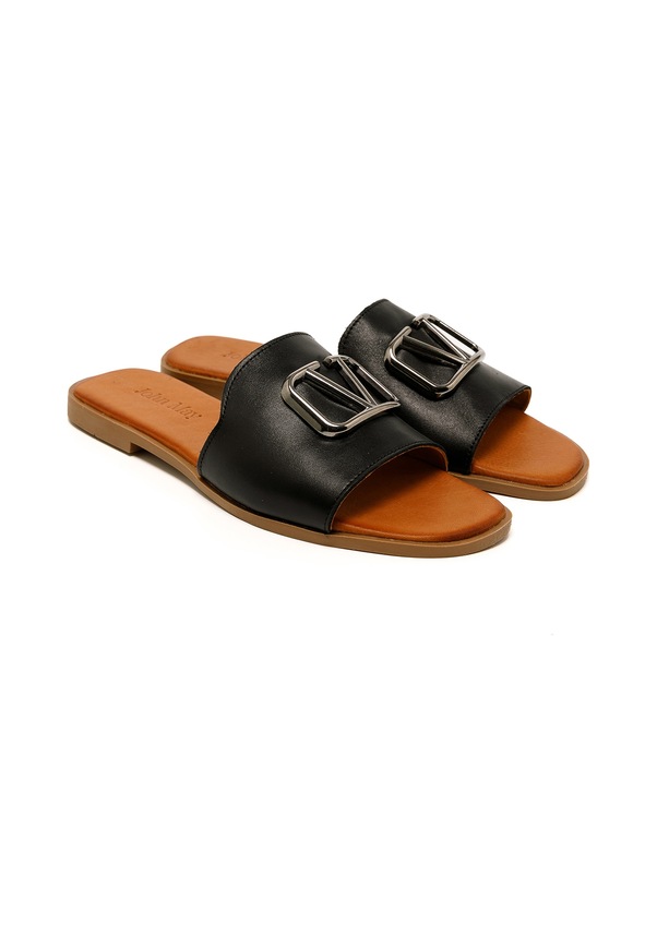 Resim Terlik Kadın Mar-25y-072-1020 John May Siyah Siyah 