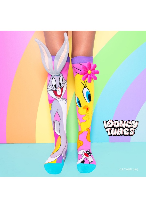Resim Madmia Tweety Bugs Bunny Çorap Çok Renkli 