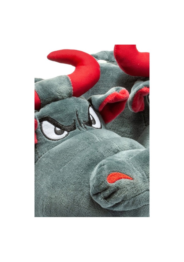 Resim Twigy Boğa Kadın,Garson Boy Hayvanlı Panduf Gri 36/41 AA0612 