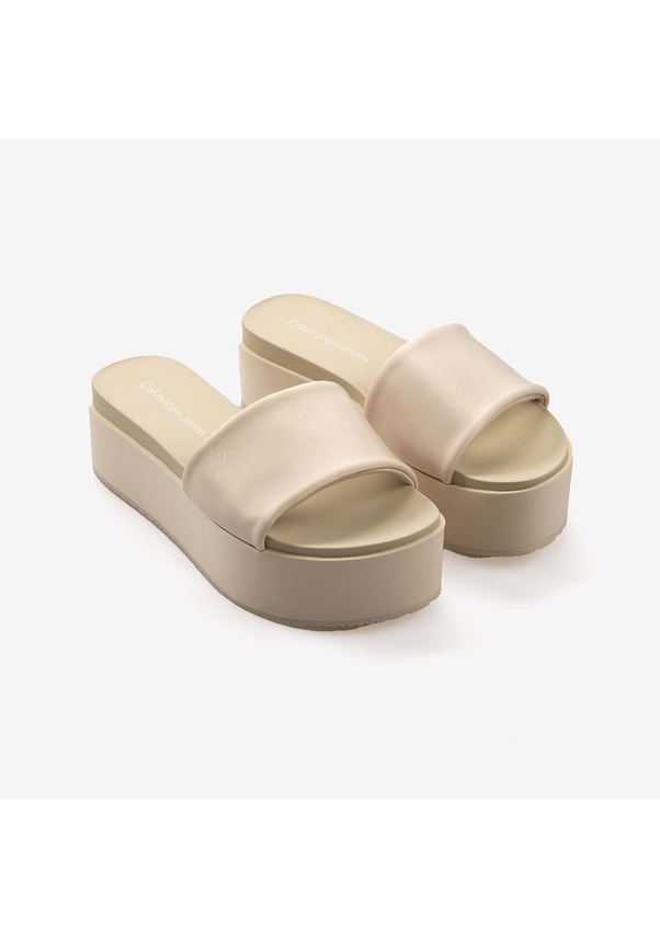 Resim Calvin Klein Kadın Dolgu Topuk Terlik Yw0yw01791 Bej 