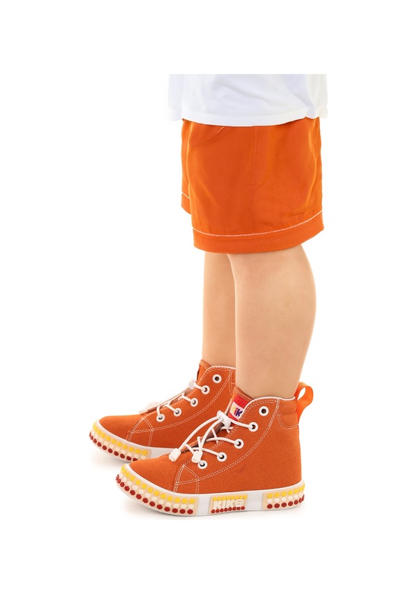 Resim Kiko Kids Gamel Günlük Lastikli Erkek Çocuk Bot Ayakkabı Turuncu 
