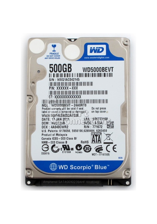 Western Digital WD5000BEVT 500 GB HDD Fiyatları ve Özellikleri