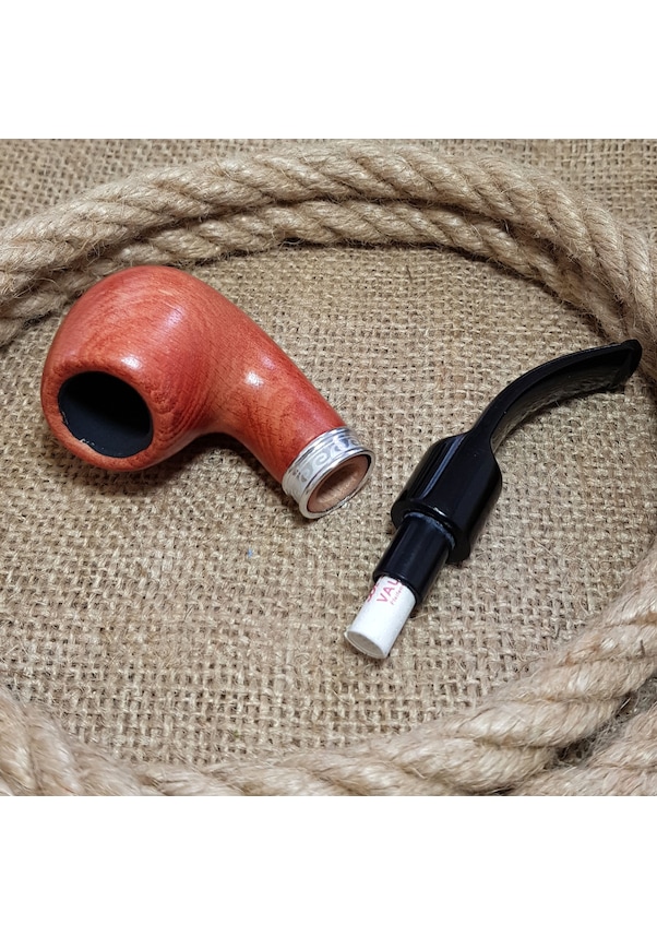 Resim Falconetti 9 MM Metal Halkalı Ahşap Pipo Py63 