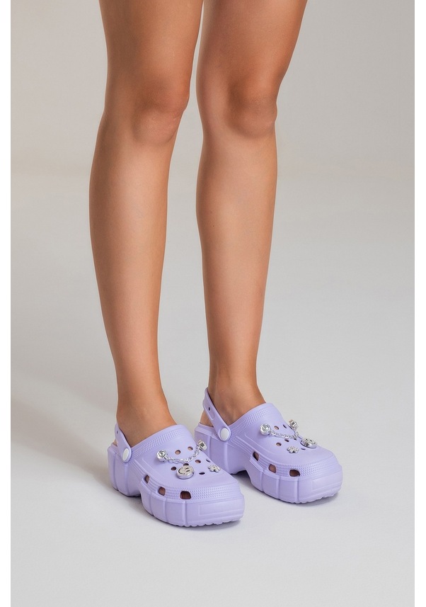 Resim Carlaverde Doktor Hemşire Aşcı Havuz Günlük Comfort Terlik Mara Lıla Lila 