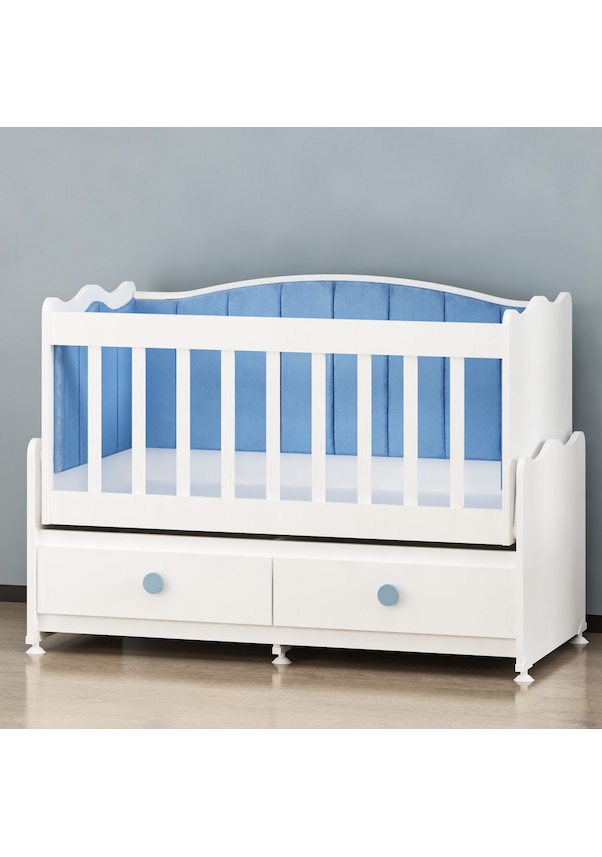 Elegant 60x120 Beyaz Beşik - Mavi Döşemeli