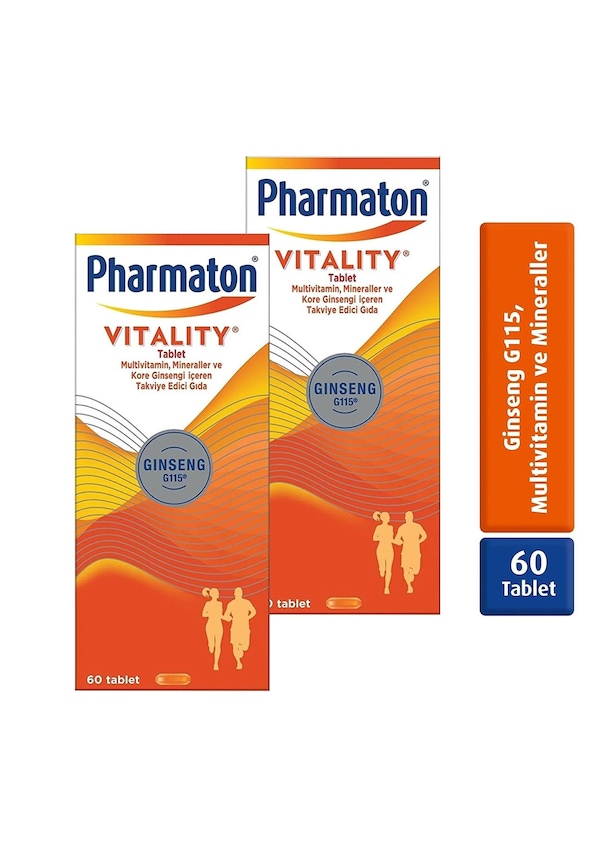 Pharmaton Vitality 60 Tablet 2 Adet Fiyatları Ve Özellikleri