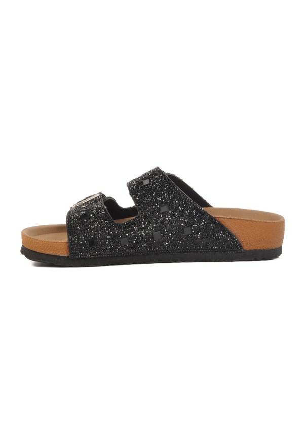 Resim Pierre Cardin Siyah Taş İşlemeli Hafif Kadın Düz Terlik Çok Renkli 