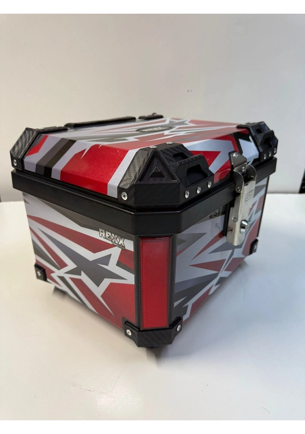 Resim Rexx 45 Litre Abs Motosiklet Arka Çanta - 04-renkli Çok Renkli 