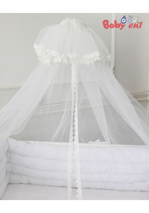 Resim Babyen1 Tüm Beşiklere Uyumlu Ayarlanabilir Aparatlı Cibinlik 